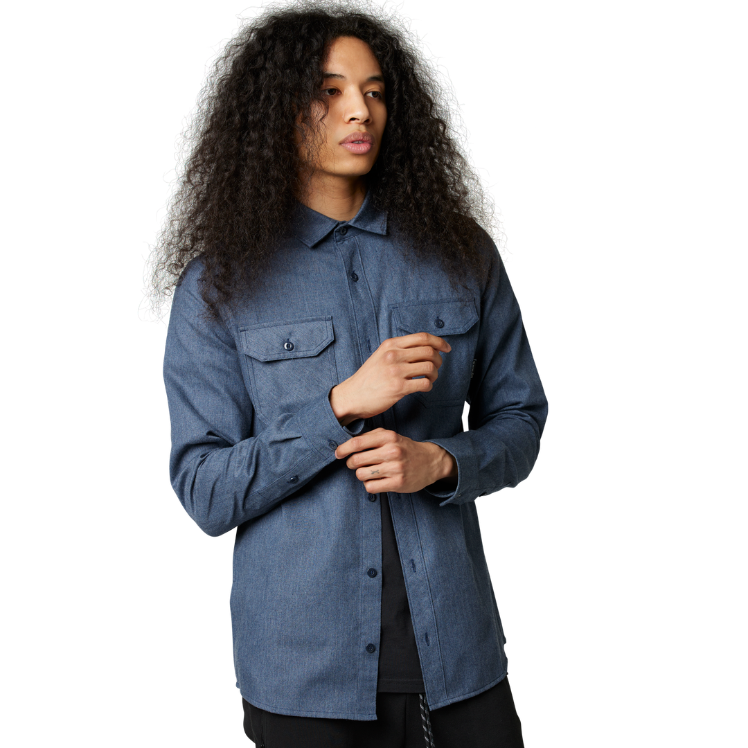 Camisa Fox Assembly Line  [Htr Nvy] 29960-428