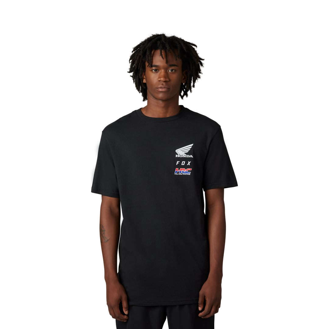 Camiseta Fox Fox X Honda Ss  [Blk] 30526-001