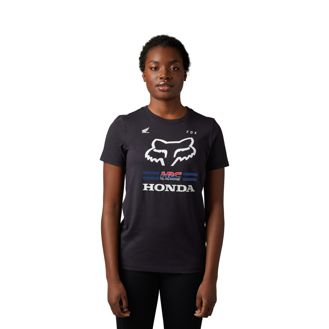 Camiseta Fox Fox X Honda Ss  [Blk] 30548-001