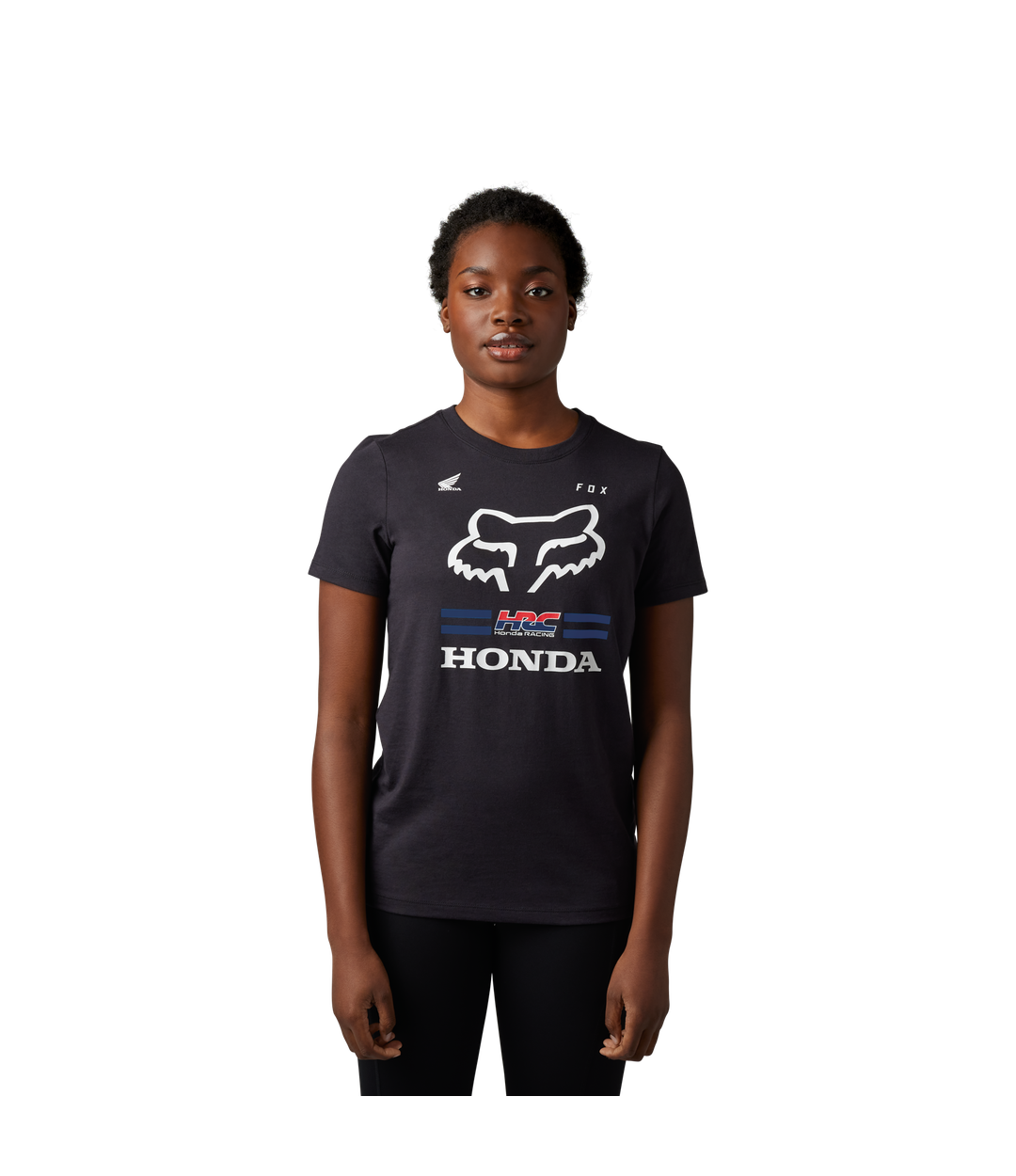 Camiseta Fox Fox X Honda Ss  [Blk] 30548-001