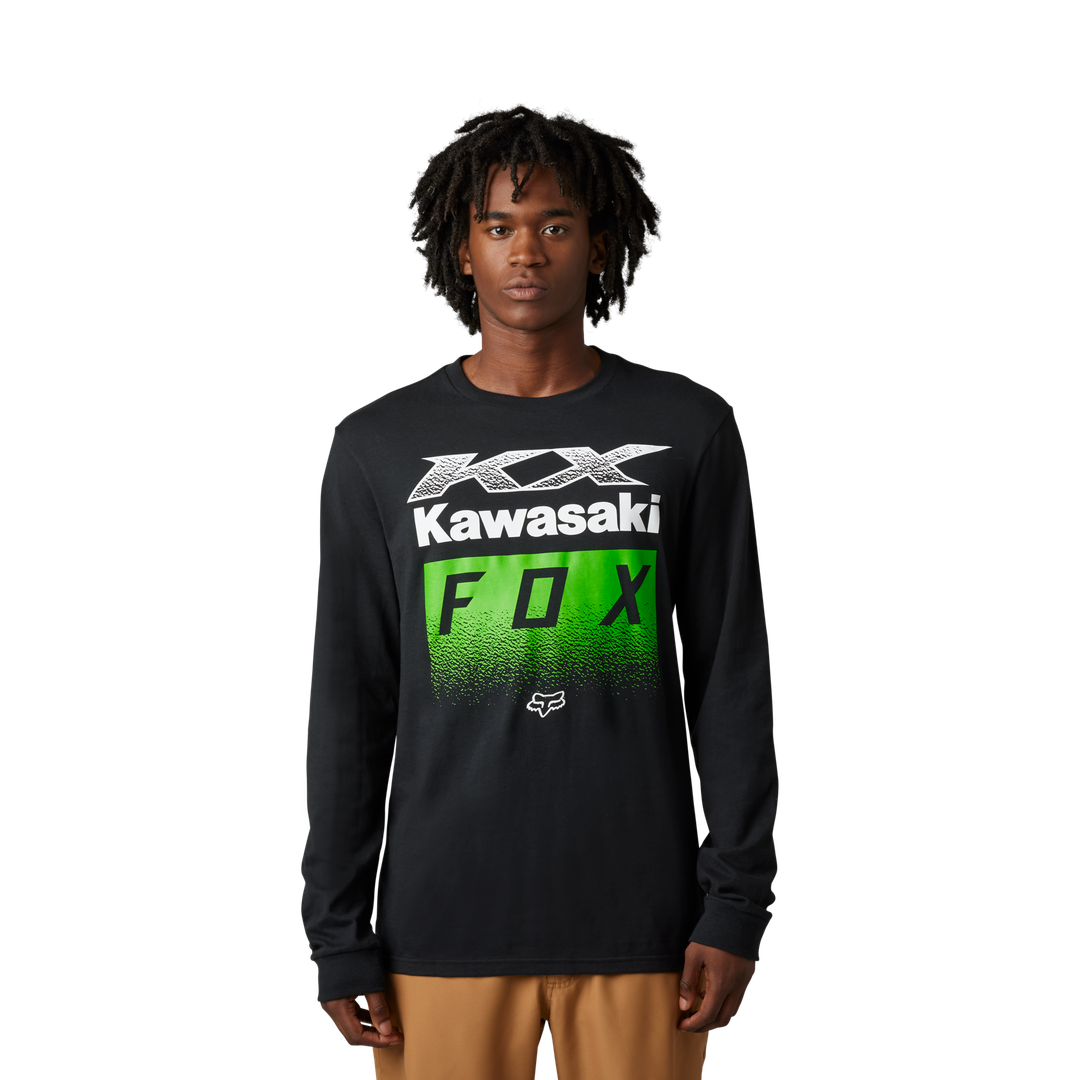 Camiseta Fox Fox X Kawi Ls Prem  [Blk] 30552-001
