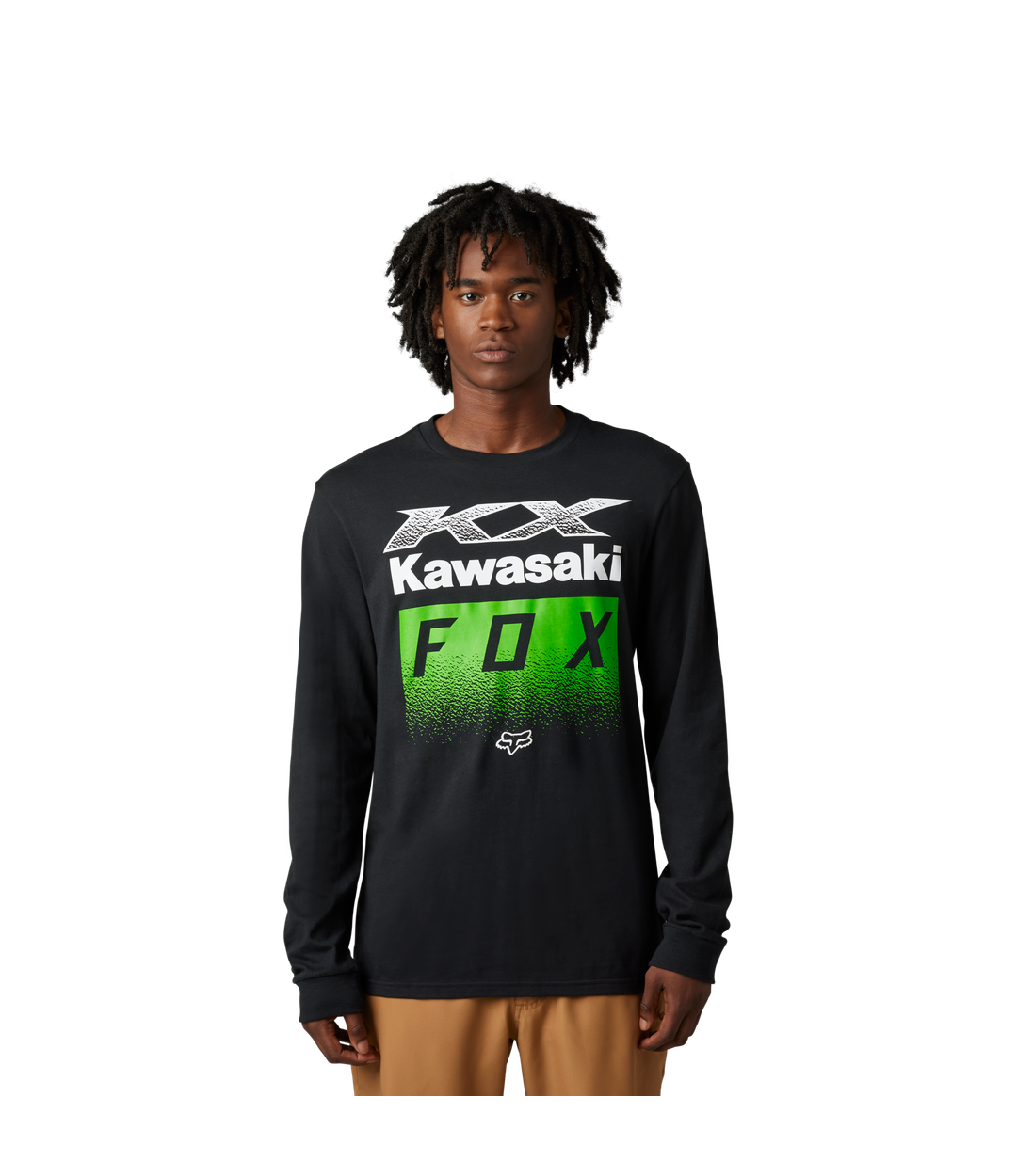Camiseta Fox Fox X Kawi Ls Prem  [Blk] 30552-001