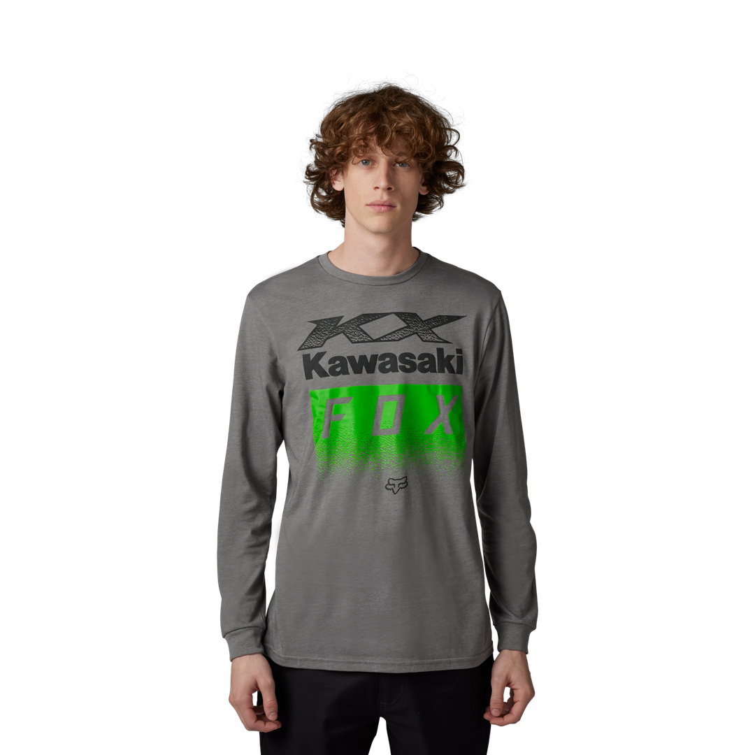 Camiseta Fox Fox X Kawi Ls Prem  [Htr Graph] 30552-185