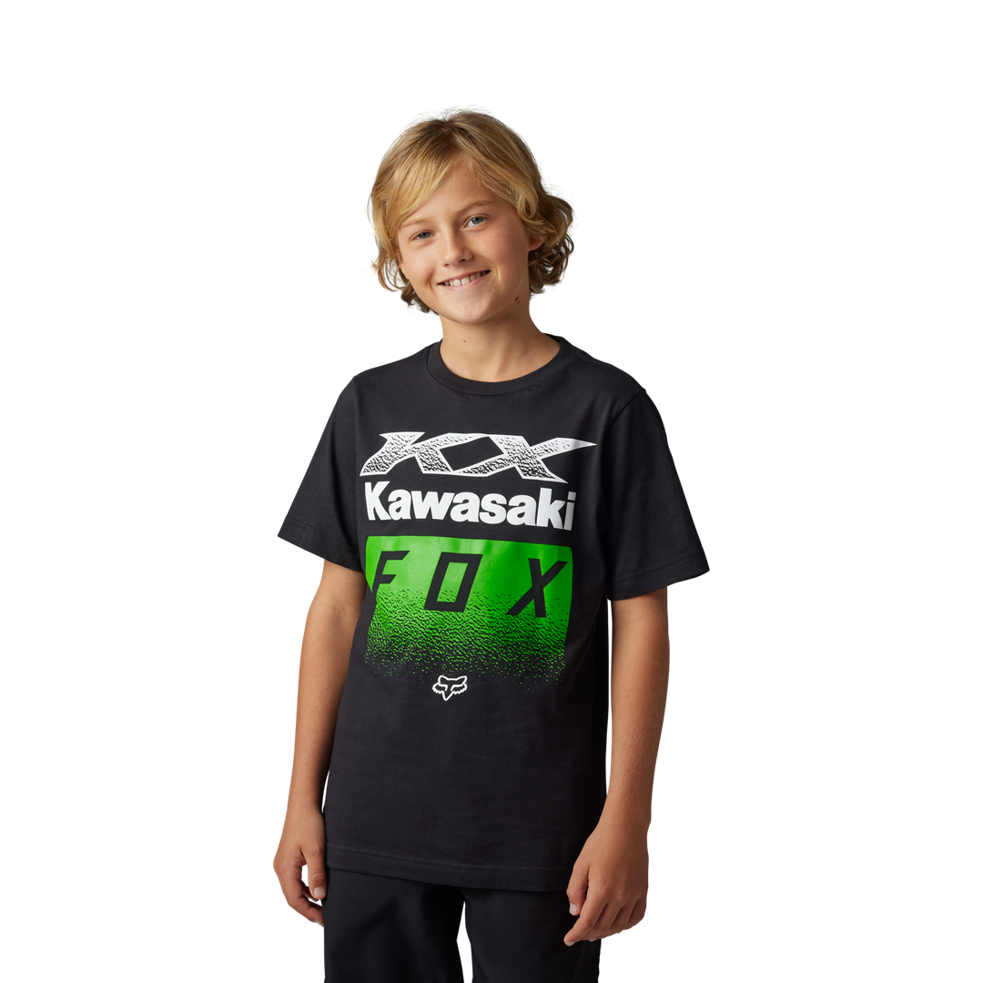 Camiseta Fox Youth Fox X Kawi Ss  [Blk] 30823-001