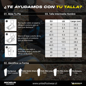 Zapatillas Trail Running Hombre Negro Gris Michelin Dr40