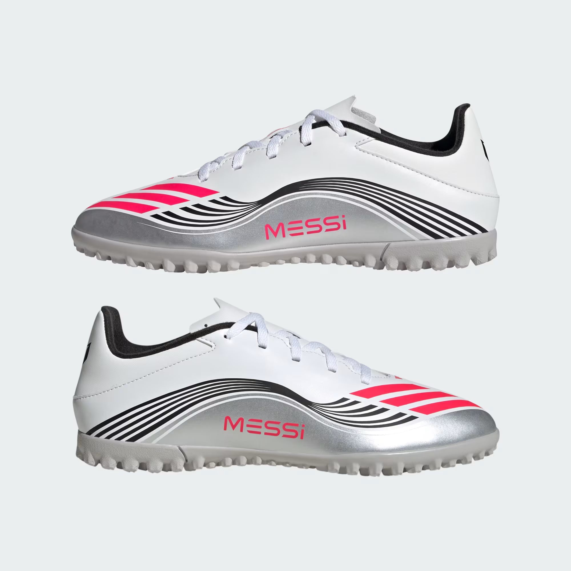 GUAYOS DE FUTBOL F50 MESSI CLUB PARA PASTO SINTETICO