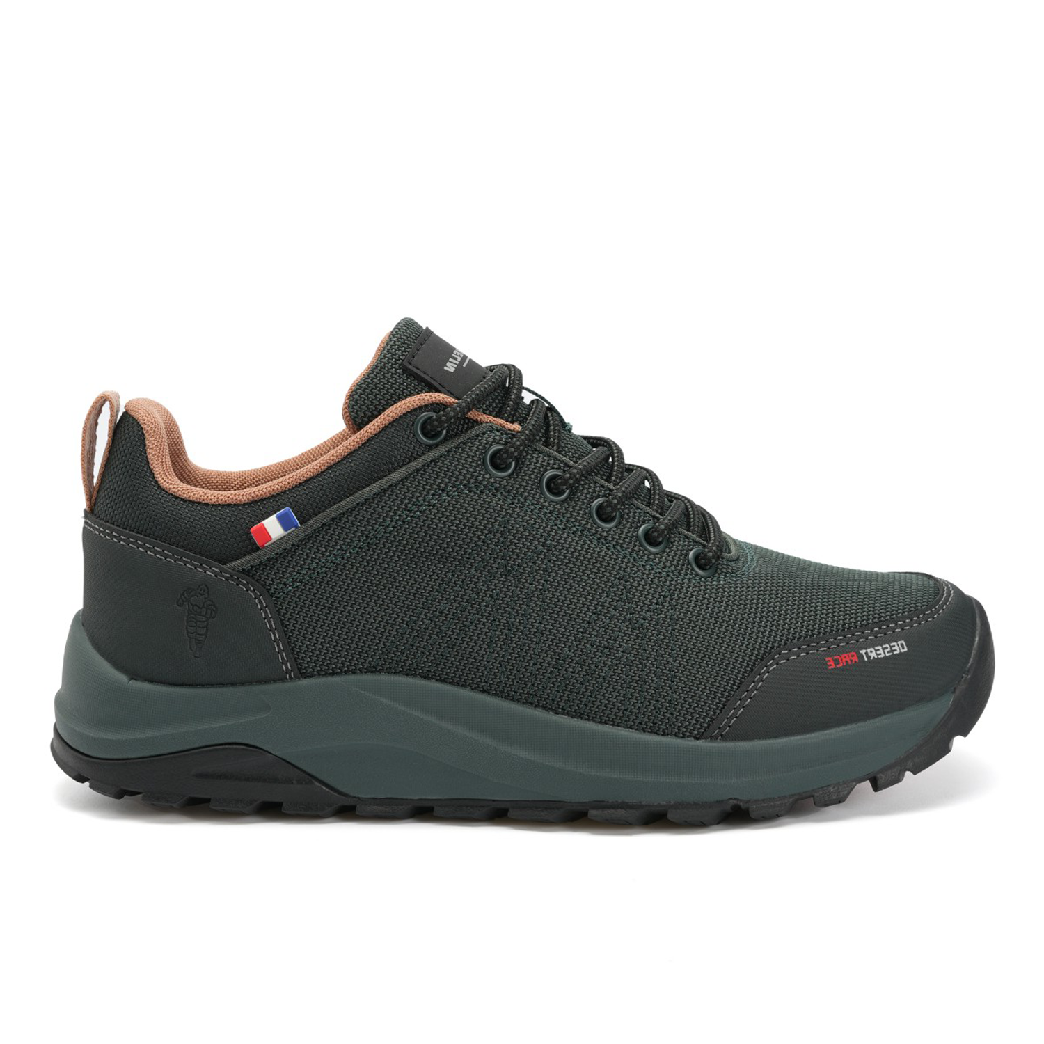 Zapatilla Trail Running Mujer Color Verde Oscuro y Gris MichelinDR36