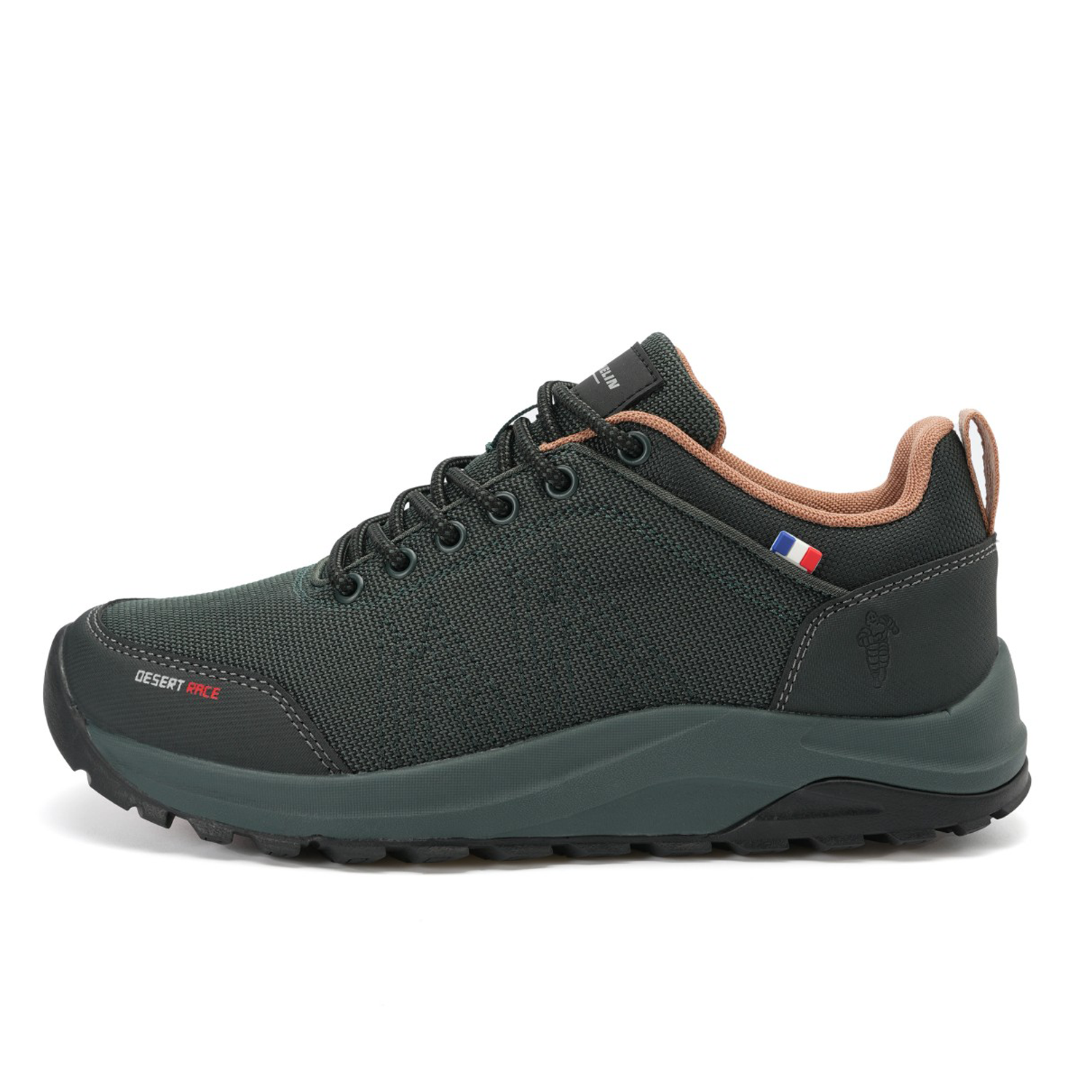 Zapatilla Trail Running Mujer Color Verde Oscuro y Gris MichelinDR36