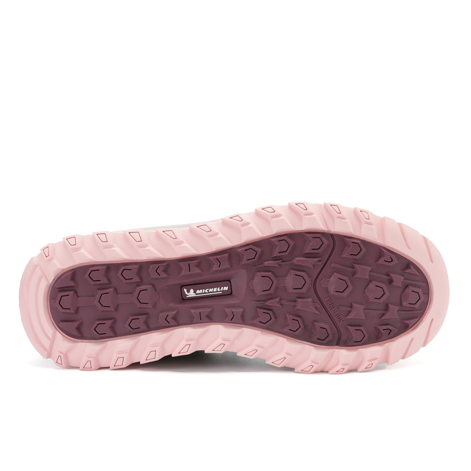 Zapatilla Trail Running Mujer Color Negro y Rosado Michelin DR40