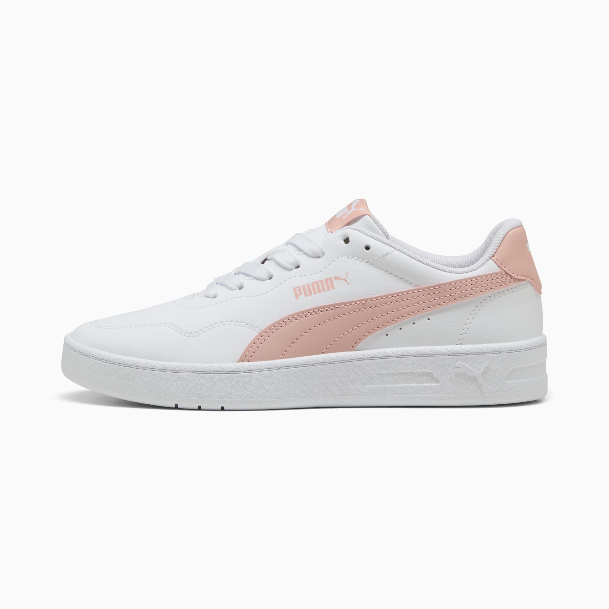 Zapatillas Court Lally para mujer, PUMA White-Rose Quartz, extralarge-PER