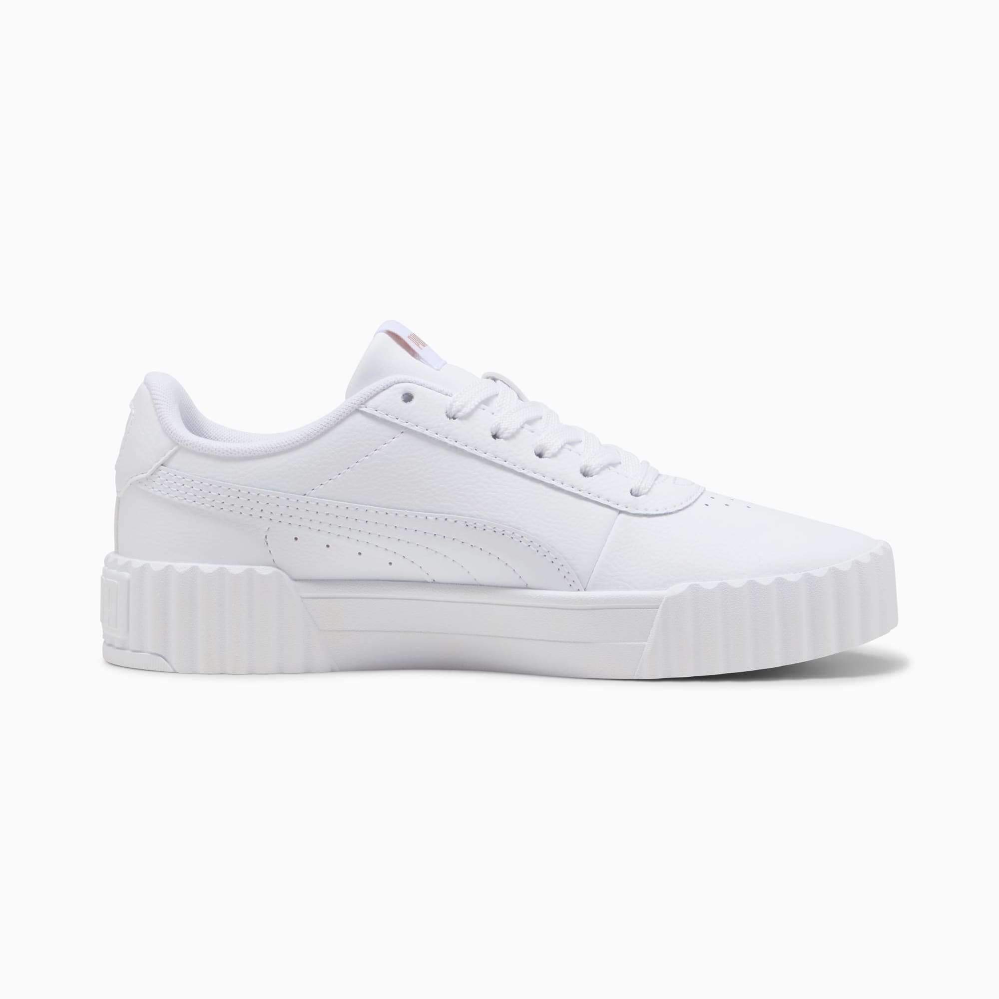 Zapatillas Carina 3.0 Lux para mujer, PUMA White-PUMA Gold, extralarge-PER