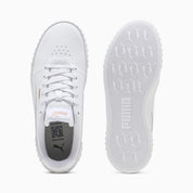 Zapatillas Carina 3.0 Lux para mujer, PUMA White-PUMA Gold, extralarge-PER