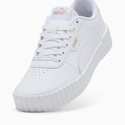 Zapatillas Carina 3.0 Lux para mujer, PUMA White-PUMA Gold, extralarge-PER