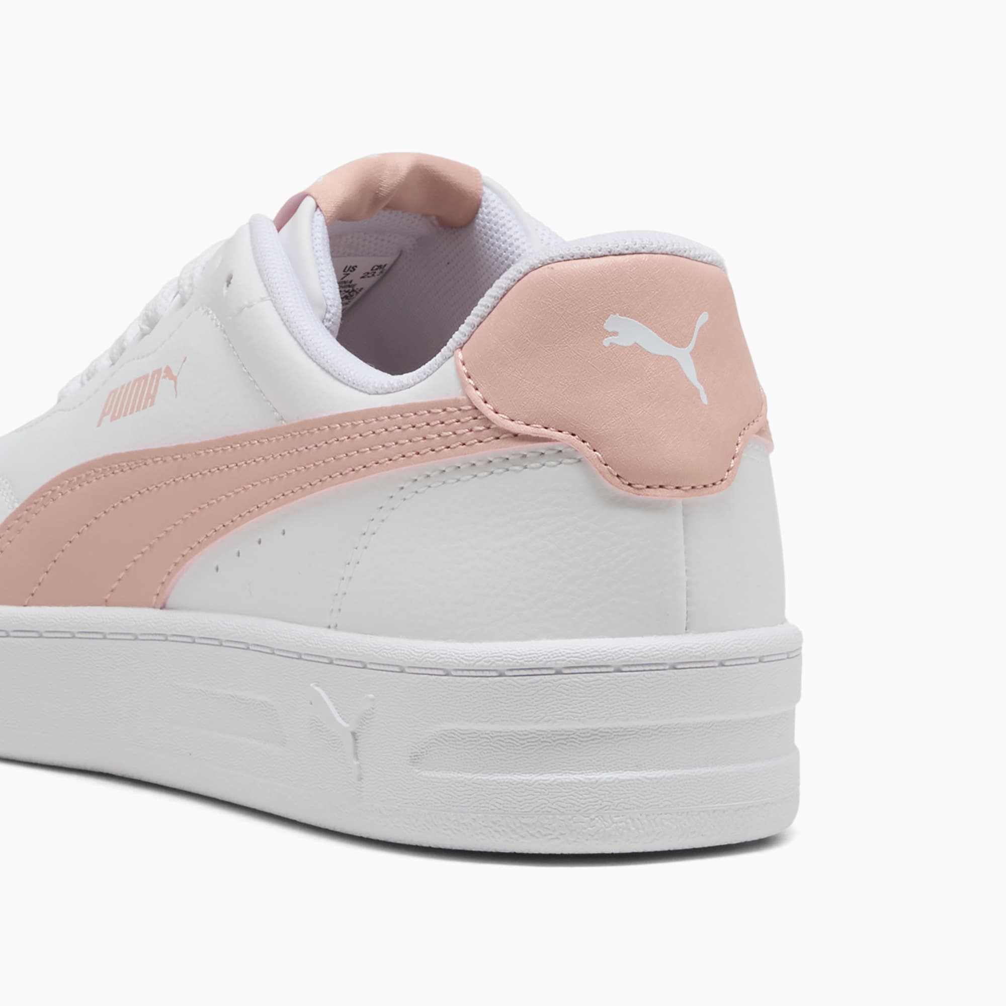 Zapatillas Court Lally para mujer, PUMA White-Rose Quartz, extralarge-PER