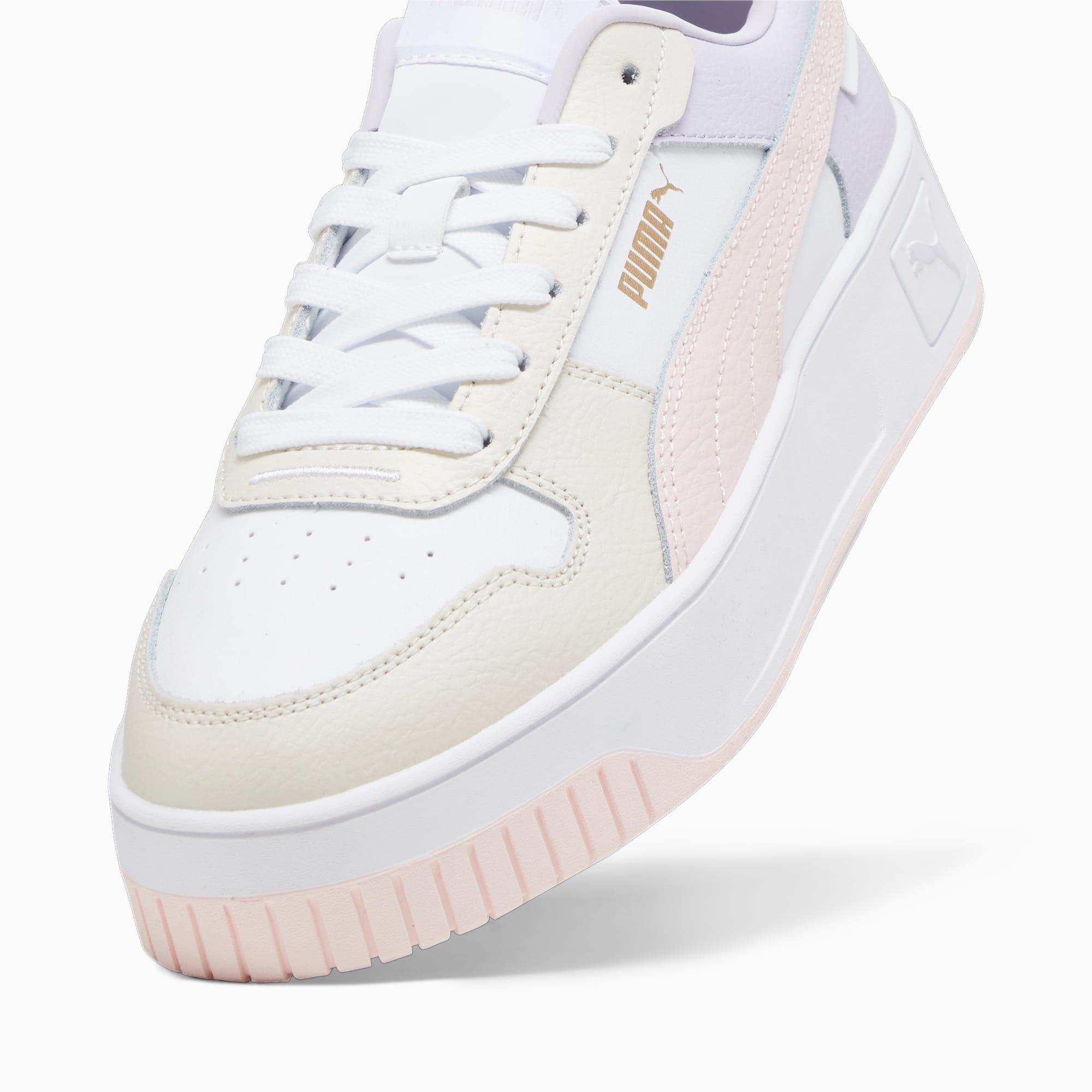 Zapatillas Carina Street para mujer, PUMA White-Frosty Pink-Alpine Snow, extralarge-PER