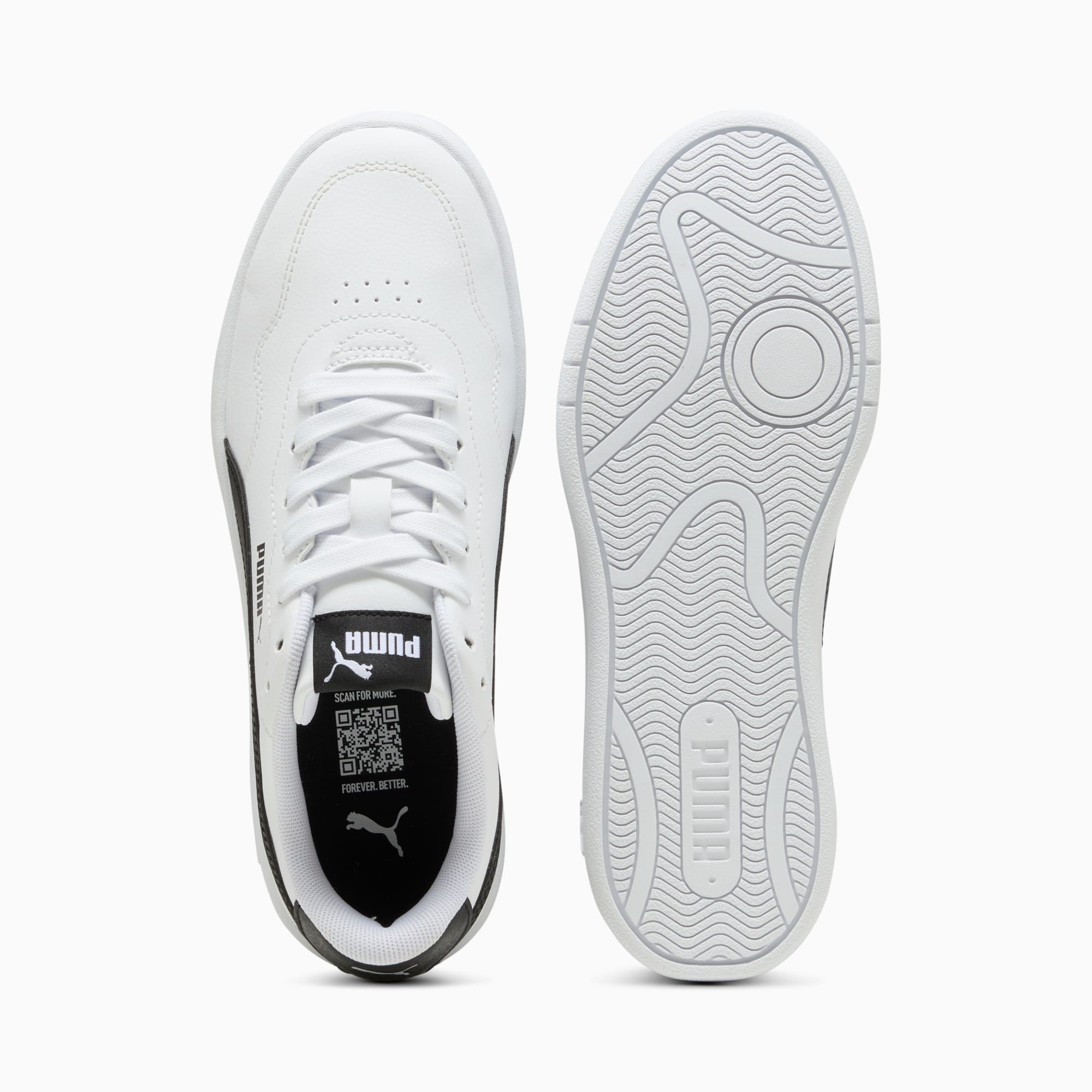Zapatillas Court Lally para mujer, PUMA White-PUMA Black, extralarge-PER
