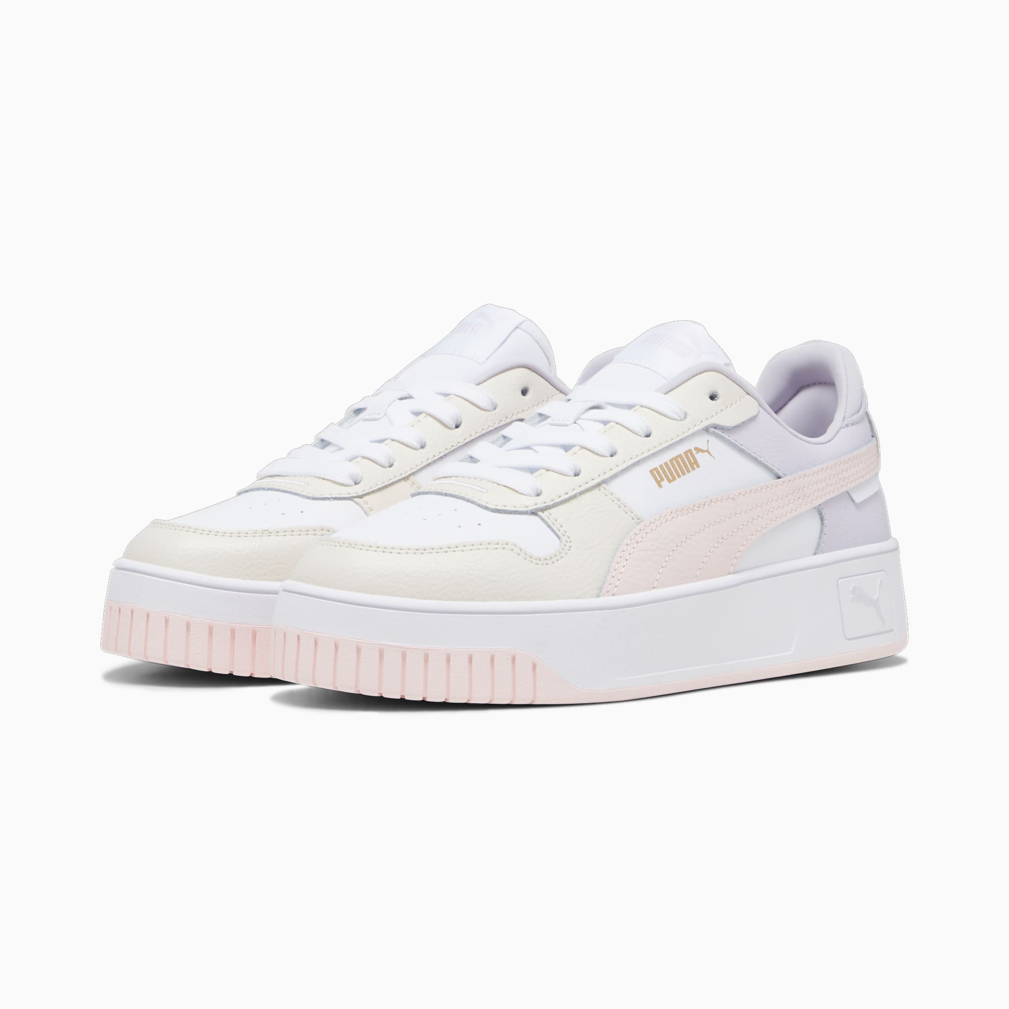 Zapatillas Carina Street para mujer, PUMA White-Frosty Pink-Alpine Snow, extralarge-PER