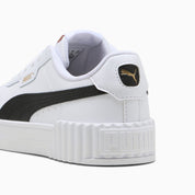 Zapatillas Carina 3.0 Lux para mujer, PUMA White-PUMA Black-PUMA Gold, extralarge-PER