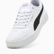 Zapatillas Carina 3.0 Lux para mujer, PUMA White-PUMA Black-PUMA Gold, extralarge-PER