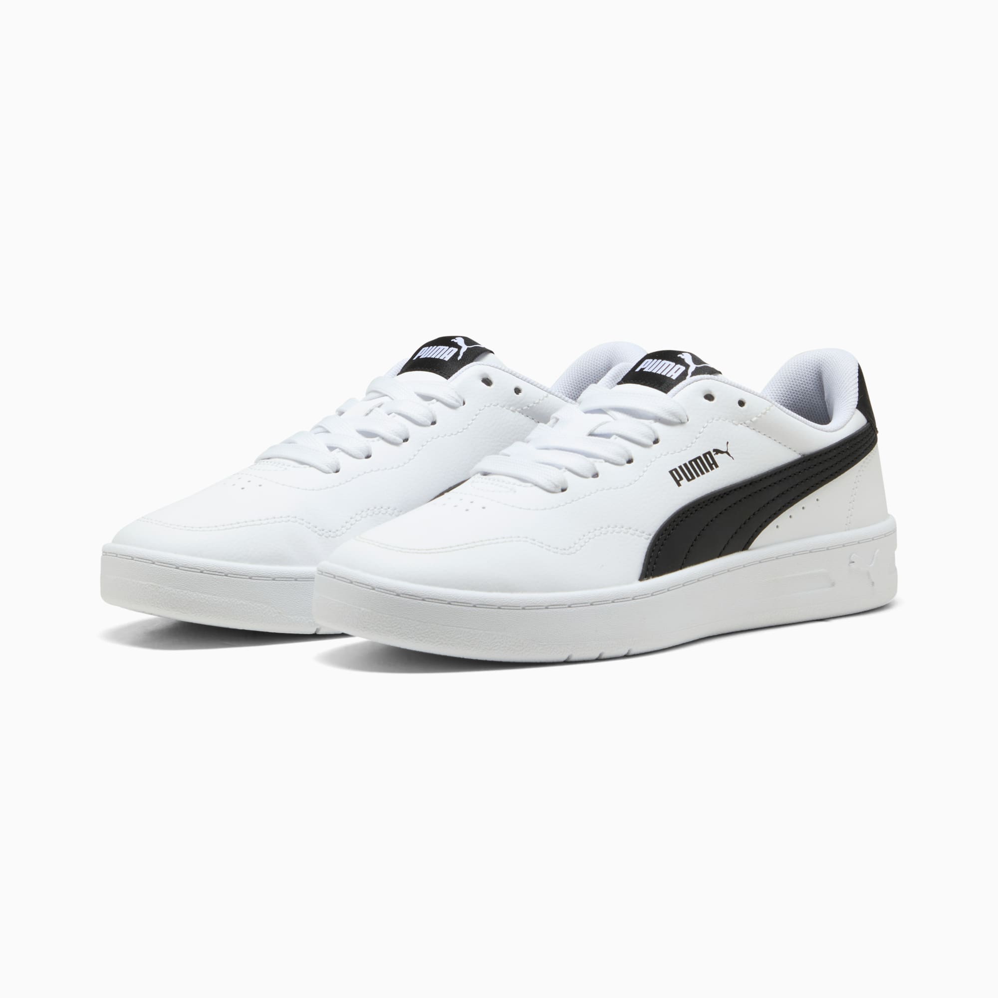Zapatillas Court Lally para mujer, PUMA White-PUMA Black, extralarge-PER