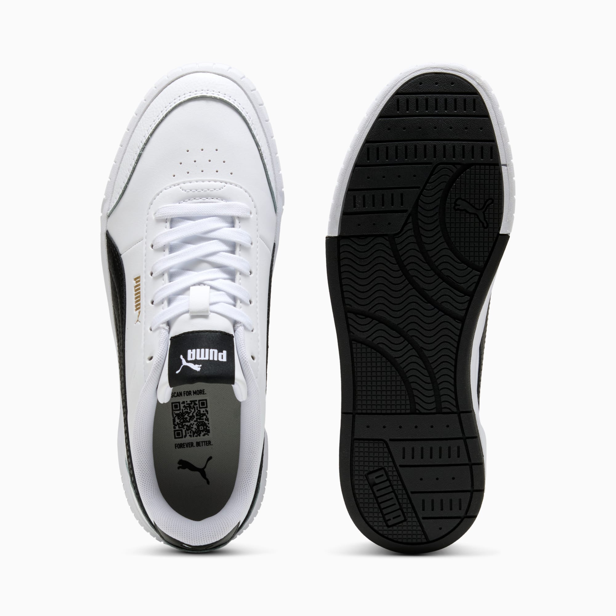 Zapatillas Carina Mia para mujer, PUMA White-PUMA Black, extralarge-PER